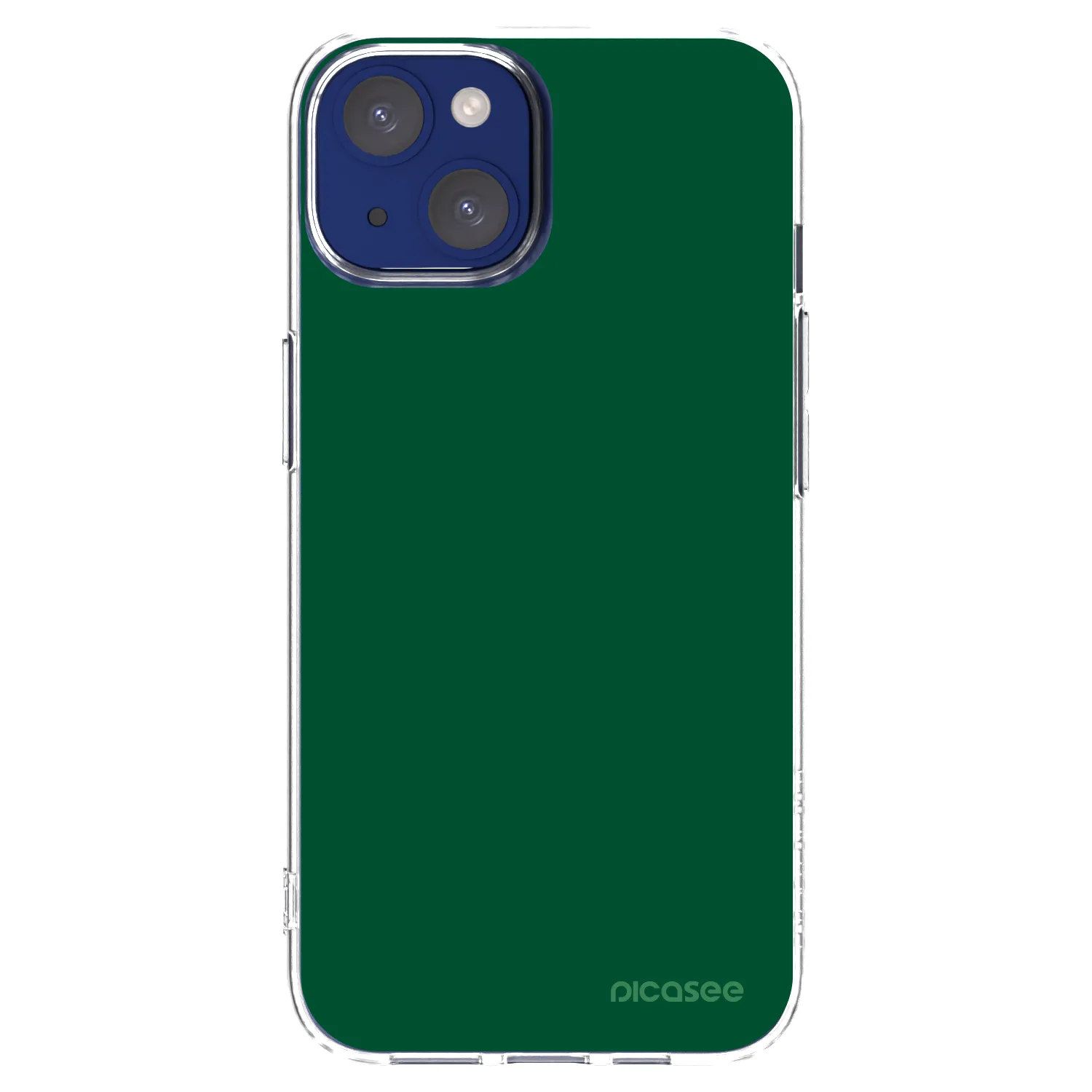 Silikónový prehľadný obal pre Apple iPhone 14 - Green Gleam