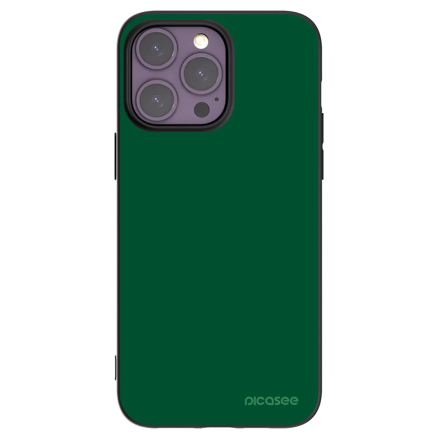 Picasee silikónový čierny obal pre Apple iPhone 14 Pro Max - Green Gleam