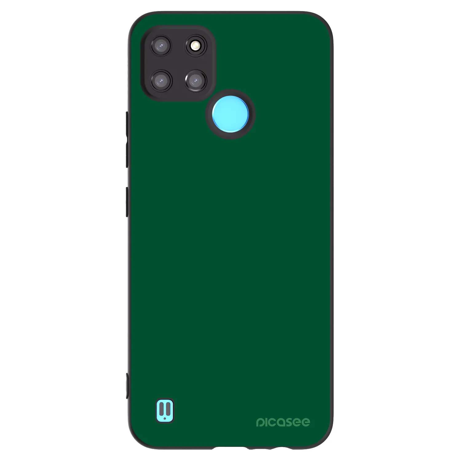 Picasee silikónový čierny obal pre Realme C21Y - Green Gleam