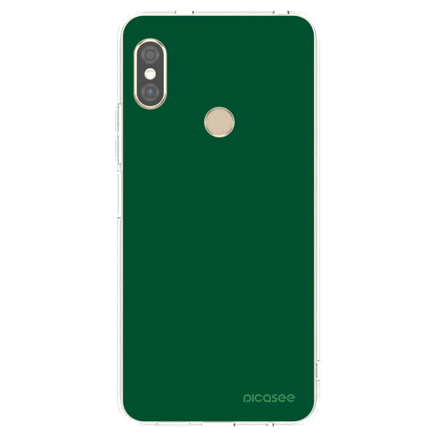 Silikónový prehľadný obal pre Xiaomi Redmi Note 5 Global - Green Gleam