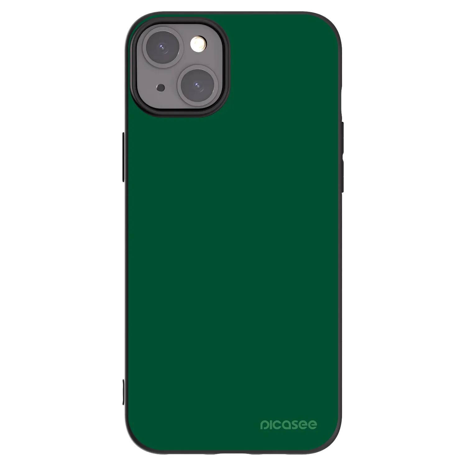 Picasee silikónový čierny obal pre Apple iPhone 15 Plus - Green Gleam