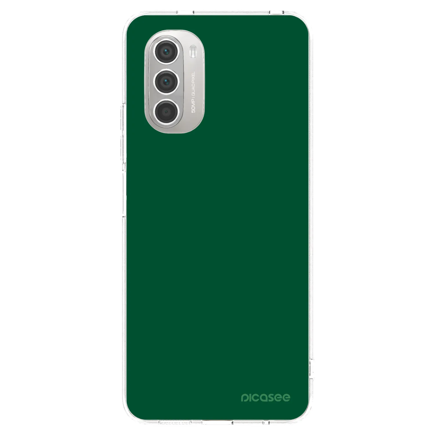 Picasee silikónový prehľadný obal pre Motorola Moto G51 - Green Gleam
