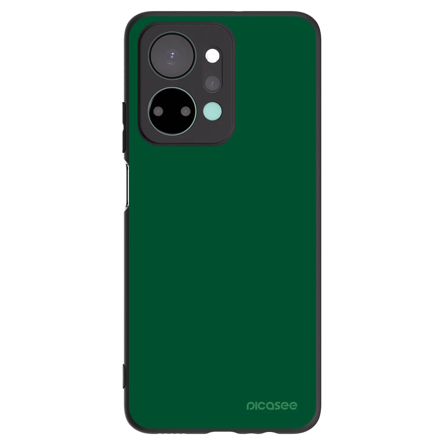 Picasee silikónový čierny obal pre Honor X7a - Green Gleam