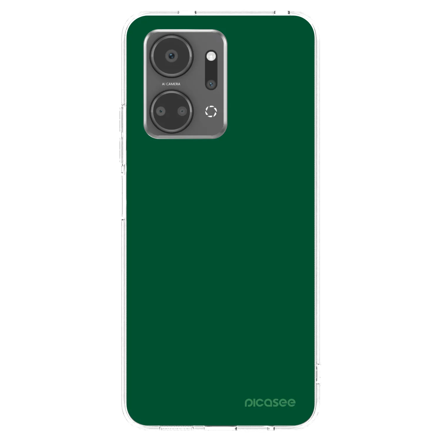 Picasee silikónový prehľadný obal pre Honor X7a - Green Gleam