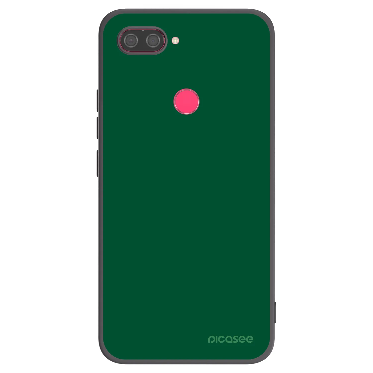 Picasee silikónový čierny obal pre Xiaomi Mi 8 Lite - Green Gleam
