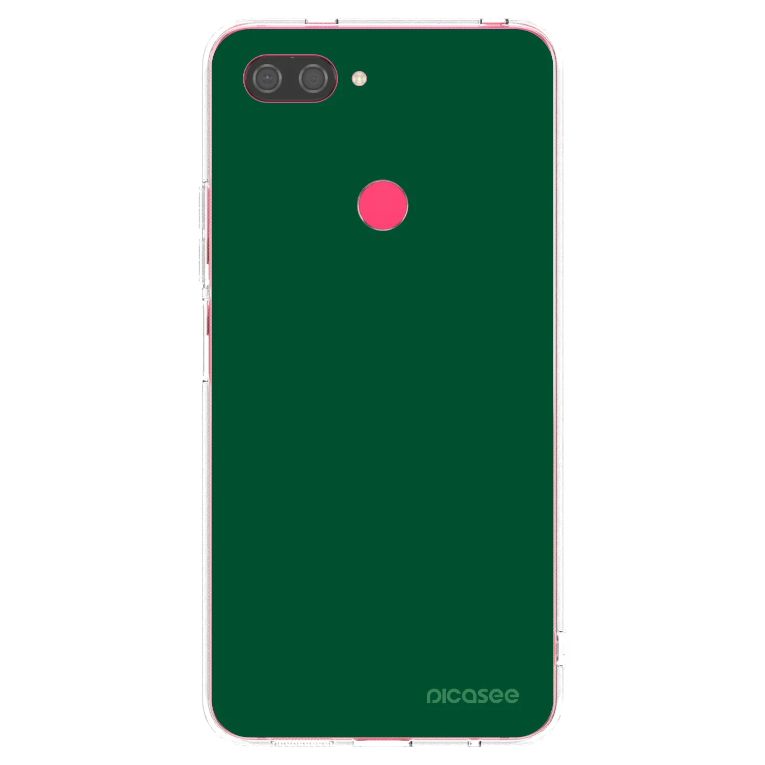 Picasee silikónový prehľadný obal pre Xiaomi Mi 8 Lite - Green Gleam