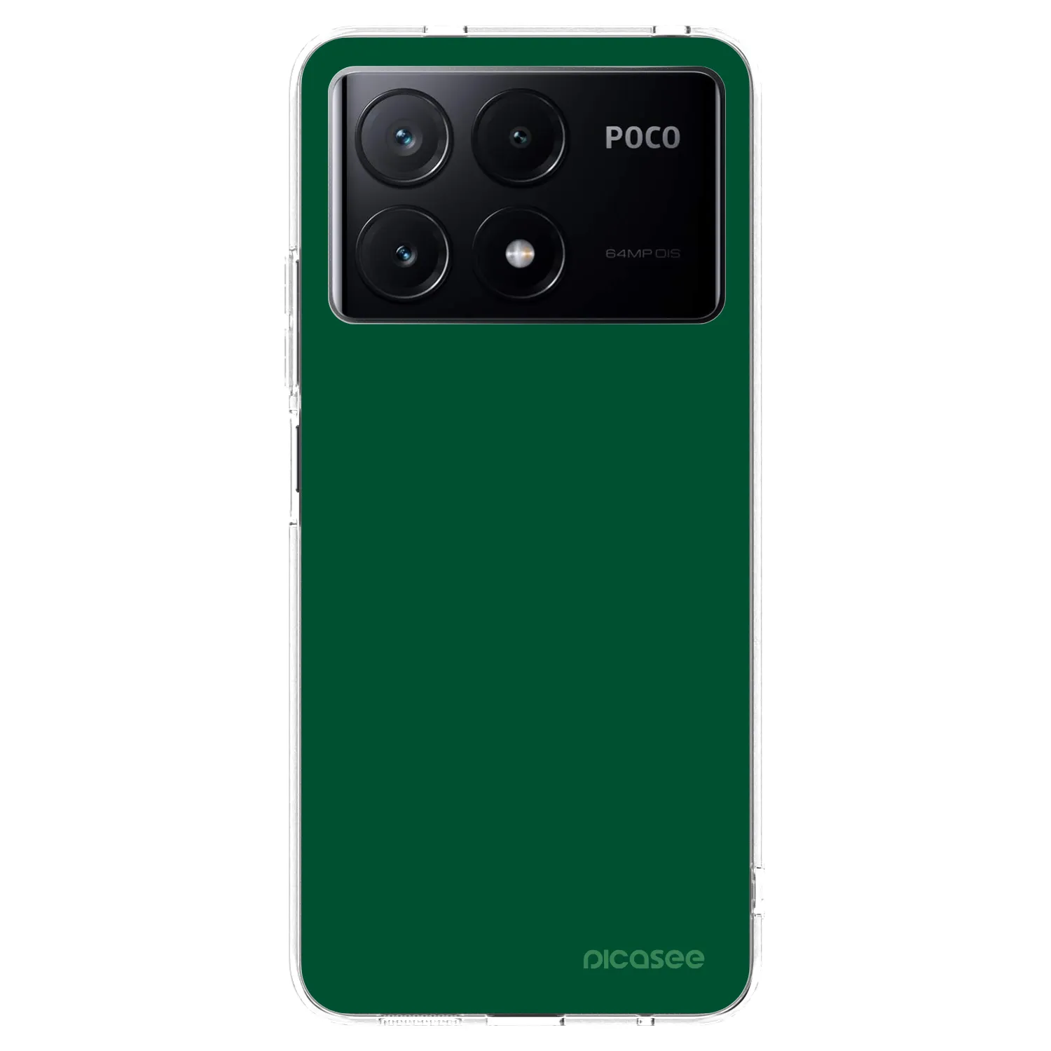 Picasee silikónový prehľadný obal pre Xiaomi Poco X6 Pro - Green Gleam