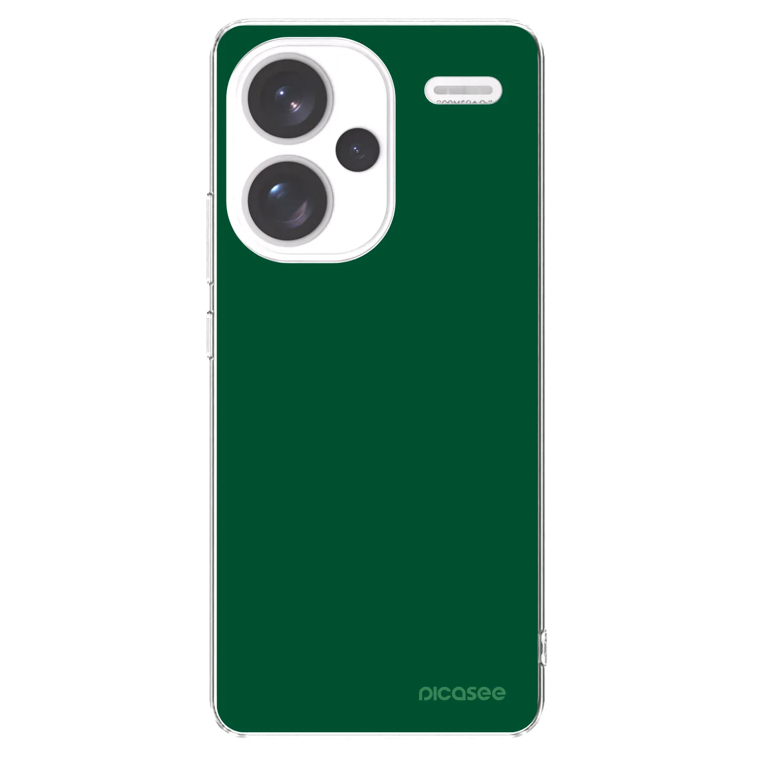 Silikónový prehľadný obal pre Xiaomi Redmi Note 13 Pro+ 5G - Green Gleam