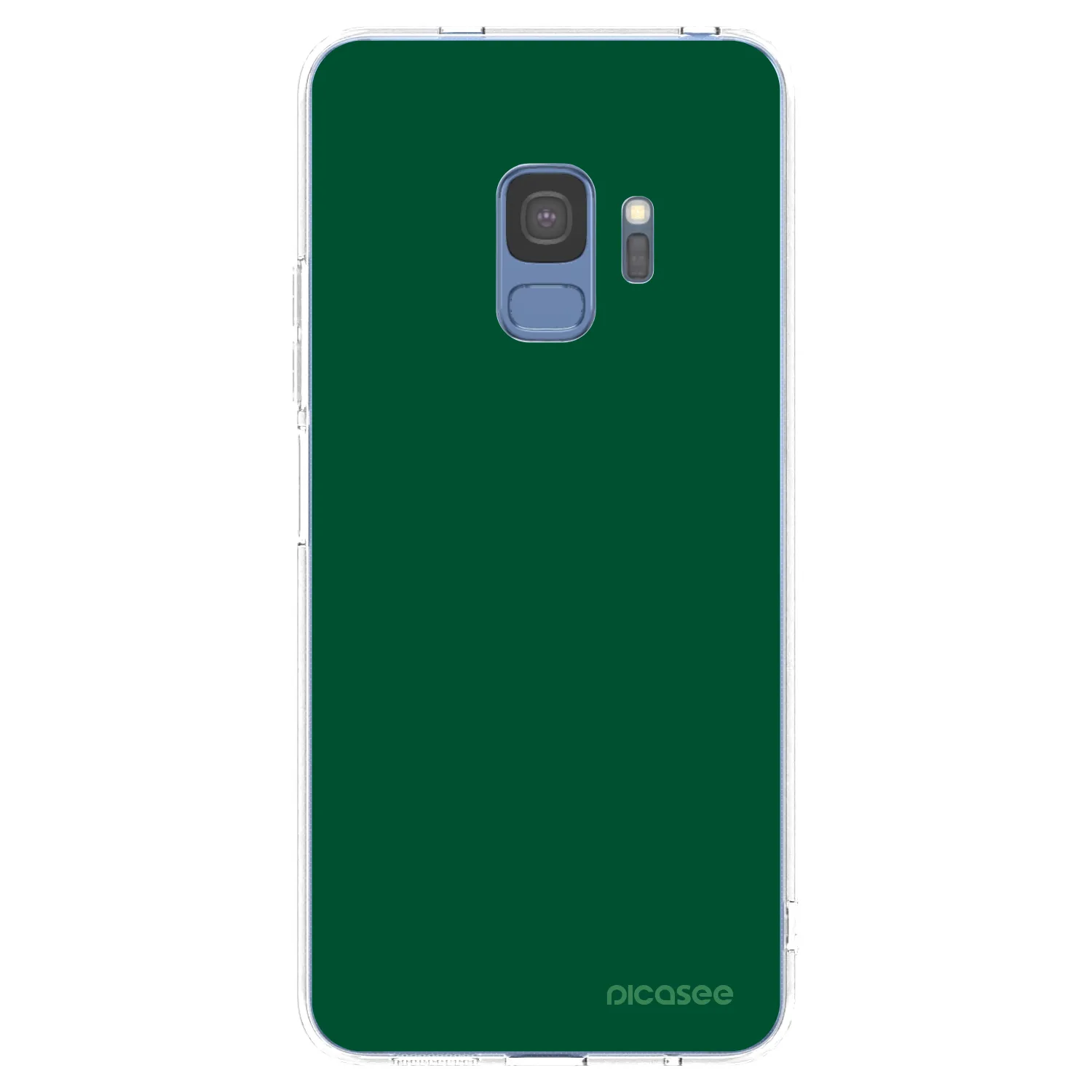 Picasee silikónový prehľadný obal pre Samsung Galaxy S9 G960F - Green Gleam