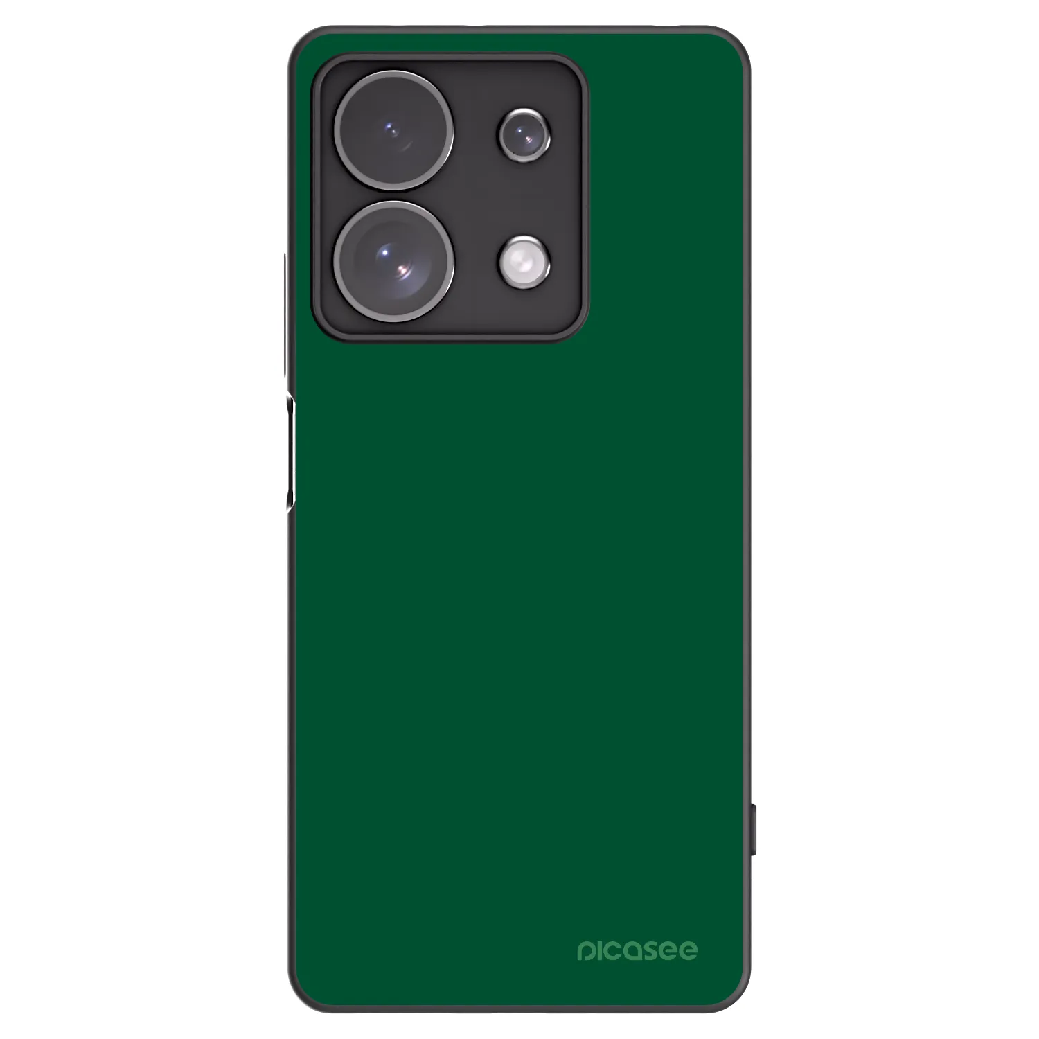 Silikónový čierny obal pre Xiaomi Redmi Note 13 Pro 4G - Green Gleam
