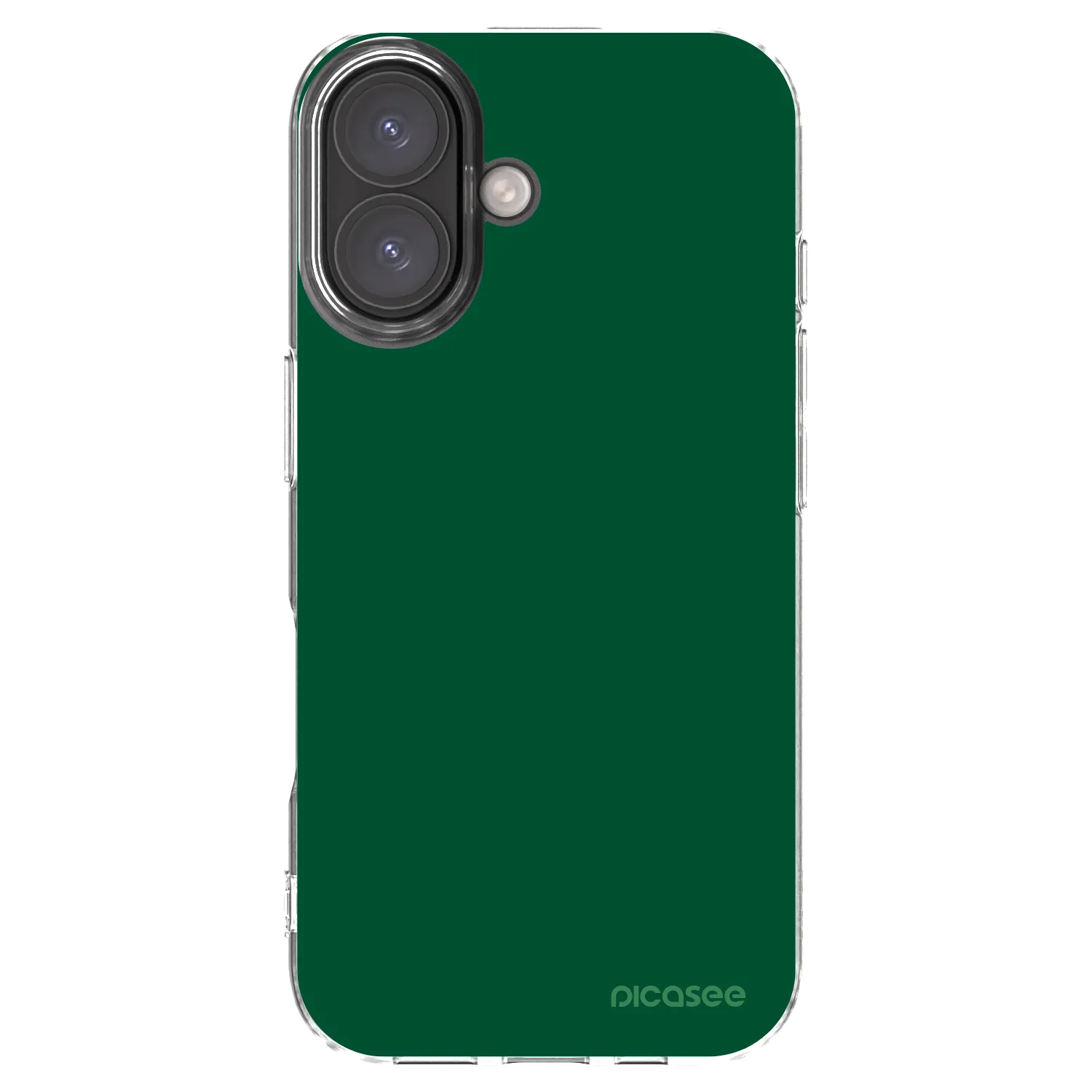 Picasee silikónový prehľadný obal pre Apple iPhone 16 - Green Gleam