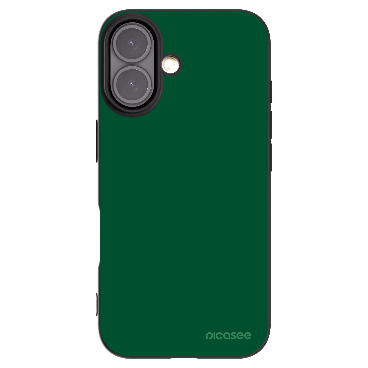 Picasee silikónový čierny obal pre Apple iPhone 16 - Green Gleam