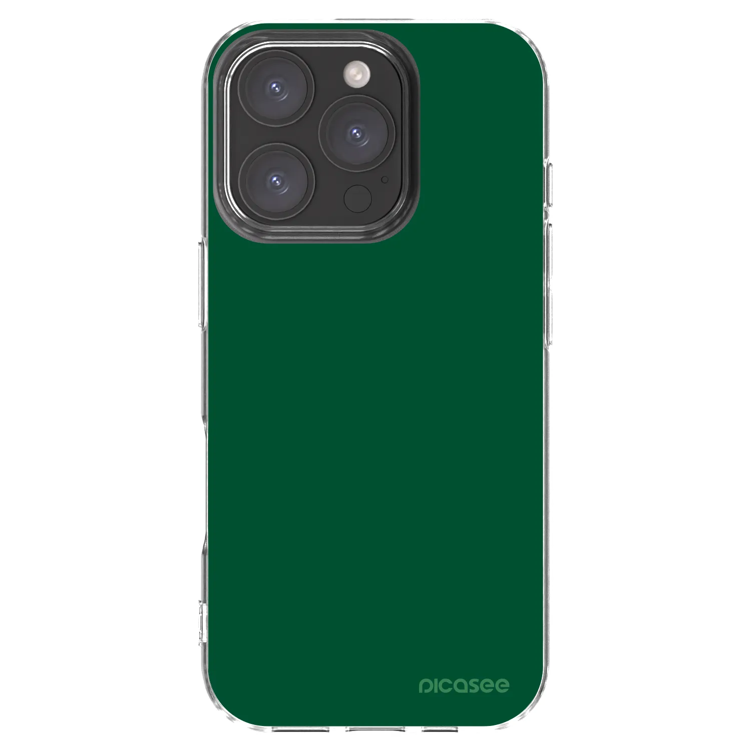 Picasee silikónový prehľadný obal pre Apple iPhone 16 Pro - Green Gleam