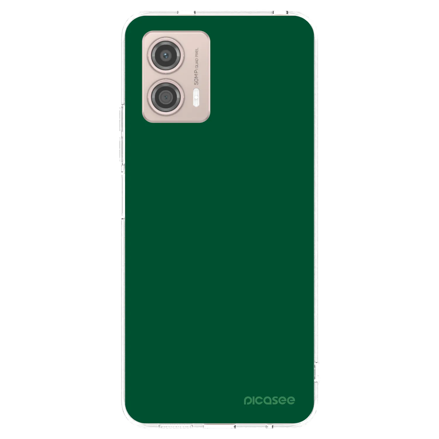 Picasee silikónový prehľadný obal pre Motorola Moto G53 5G - Green Gleam