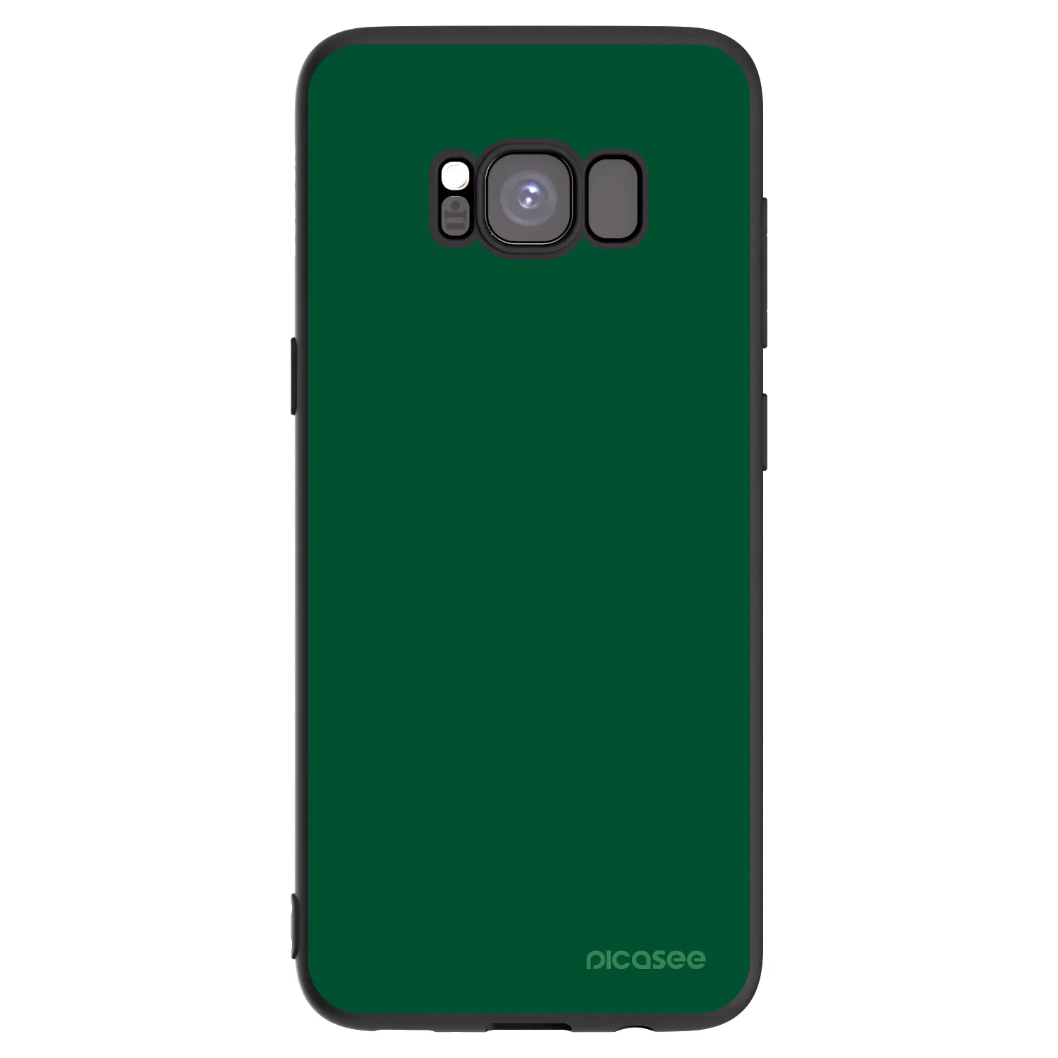 Picasee silikónový čierny obal pre Samsung Galaxy S8 G950F - Green Gleam