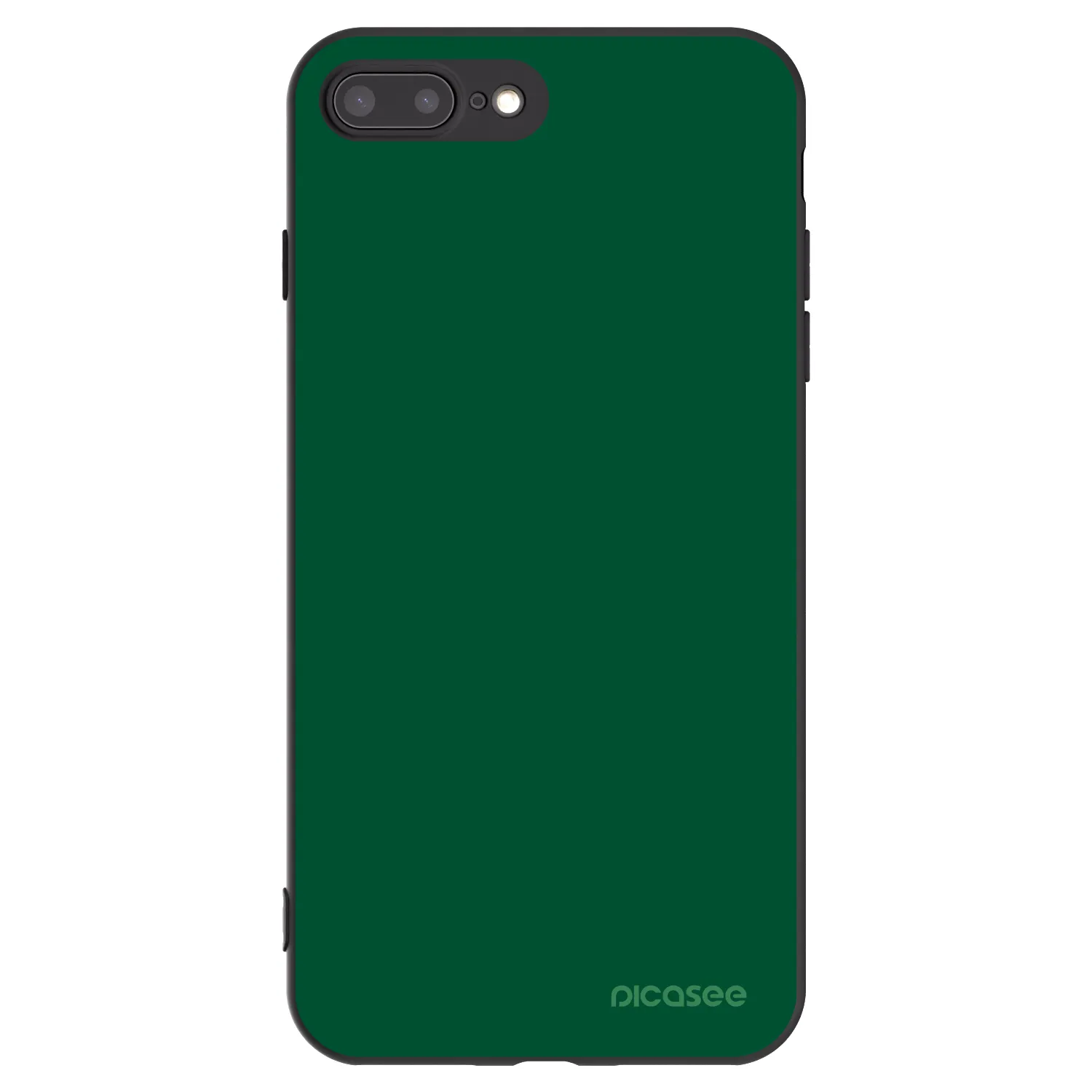 Picasee silikónový čierny obal pre Apple iPhone 7 Plus - Green Gleam