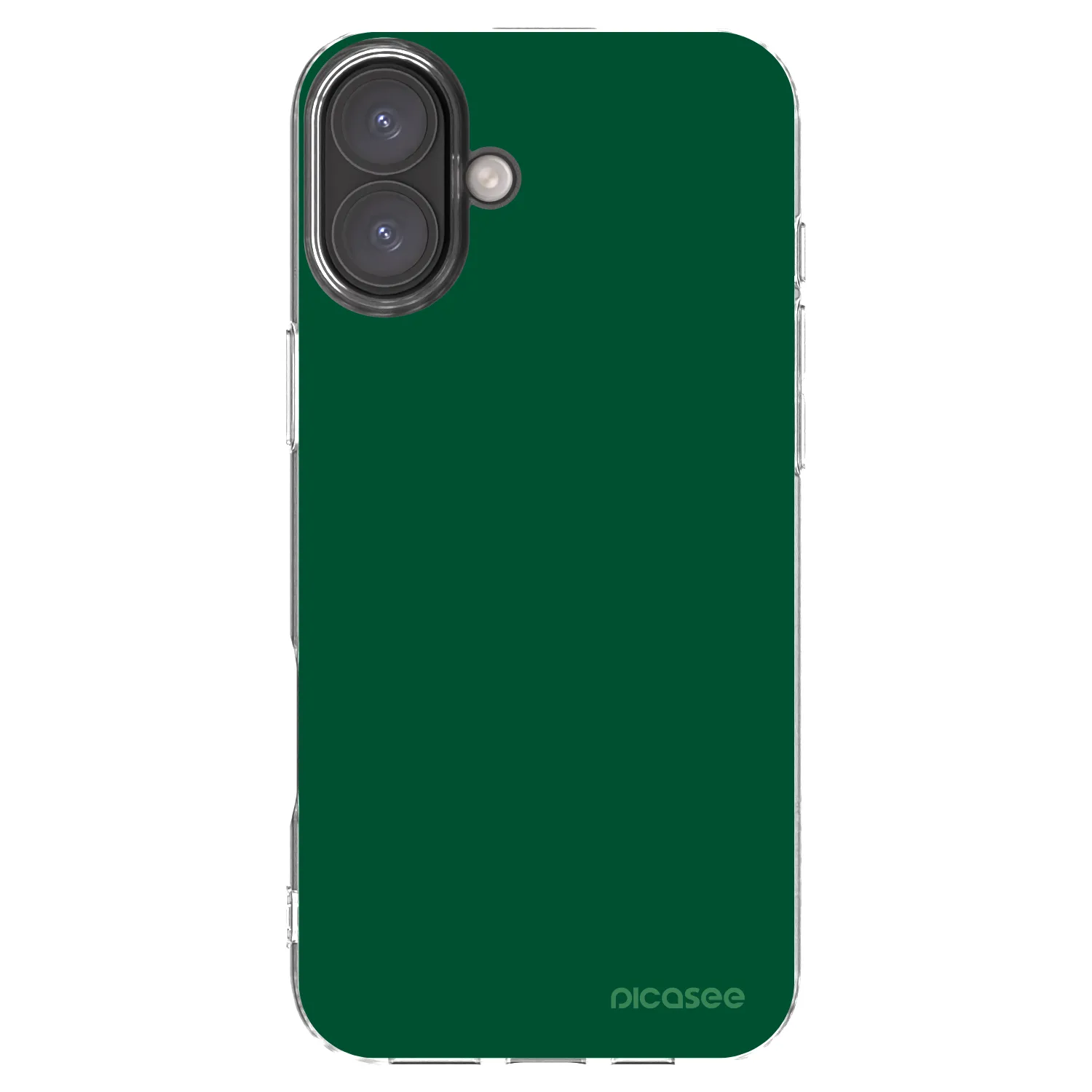 Picasee silikónový prehľadný obal pre Apple iPhone 16 Plus - Green Gleam
