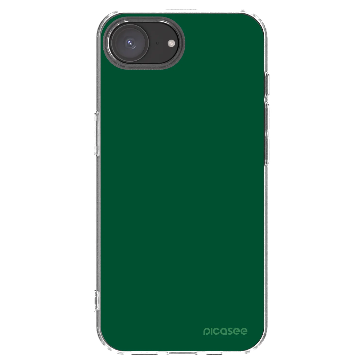 Picasee silikónový prehľadný obal pre Apple iPhone 16e - Green Gleam