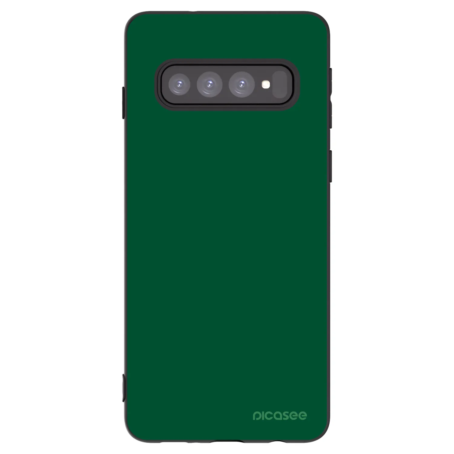 Picasee silikónový čierny obal pre Samsung Galaxy S10 G973 - Green Gleam