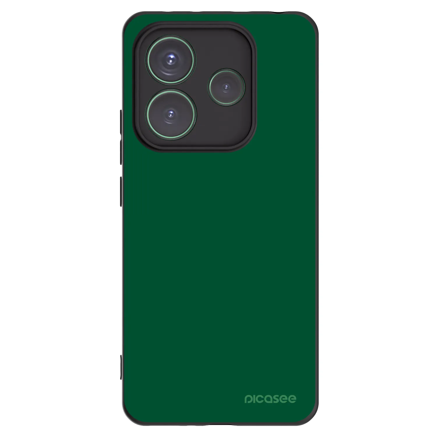 Silikónový čierny obal pre Xiaomi Redmi Note 14 5G - Green Gleam