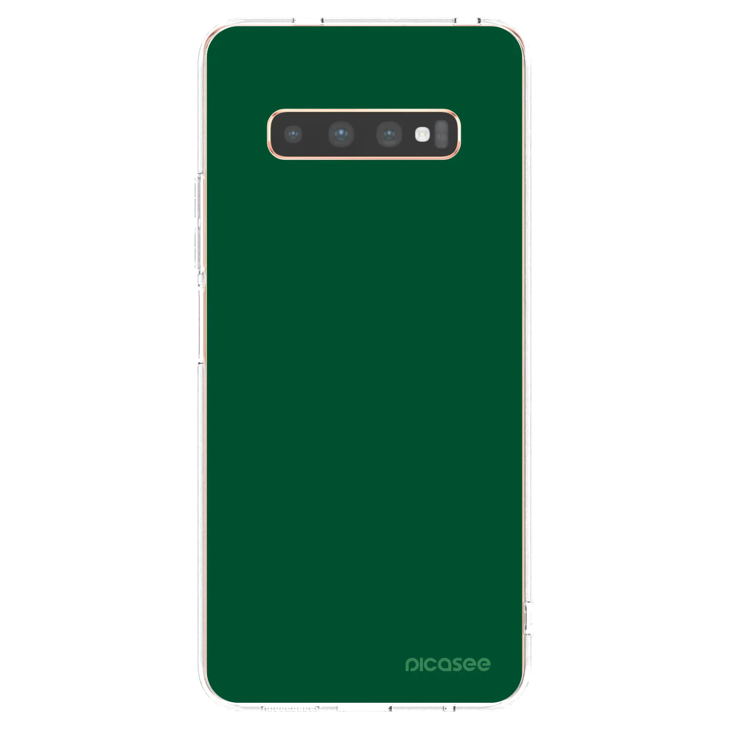 Picasee silikónový prehľadný obal pre Samsung Galaxy S10 Plus G975 - Green Gleam
