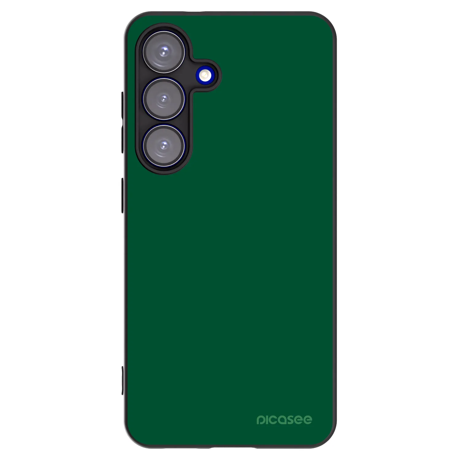 Picasee silikónový čierny obal pre Samsung Galaxy S25 5G - Green Gleam