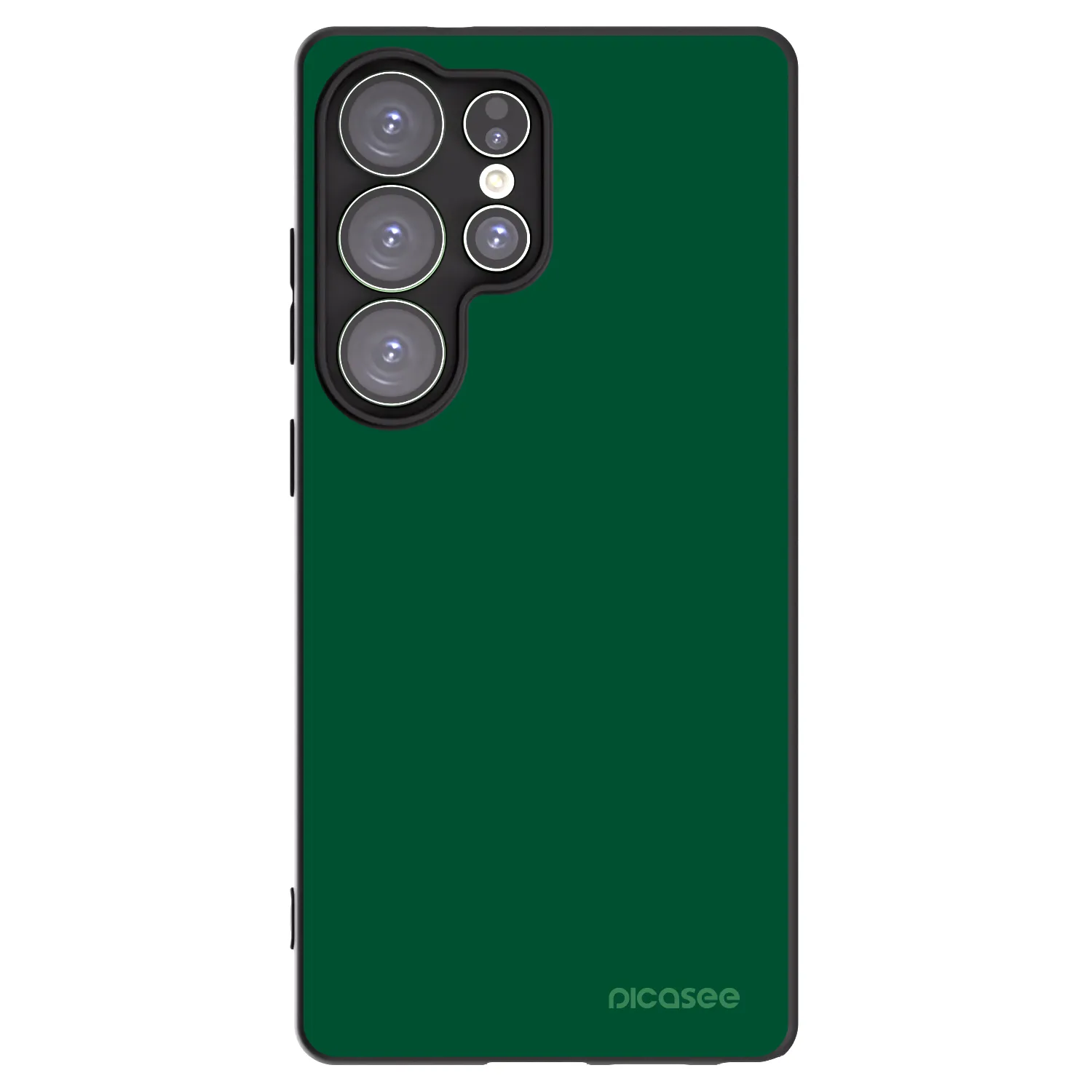 Picasee silikónový čierny obal pre Samsung Galaxy S25 Ultra 5G - Green Gleam