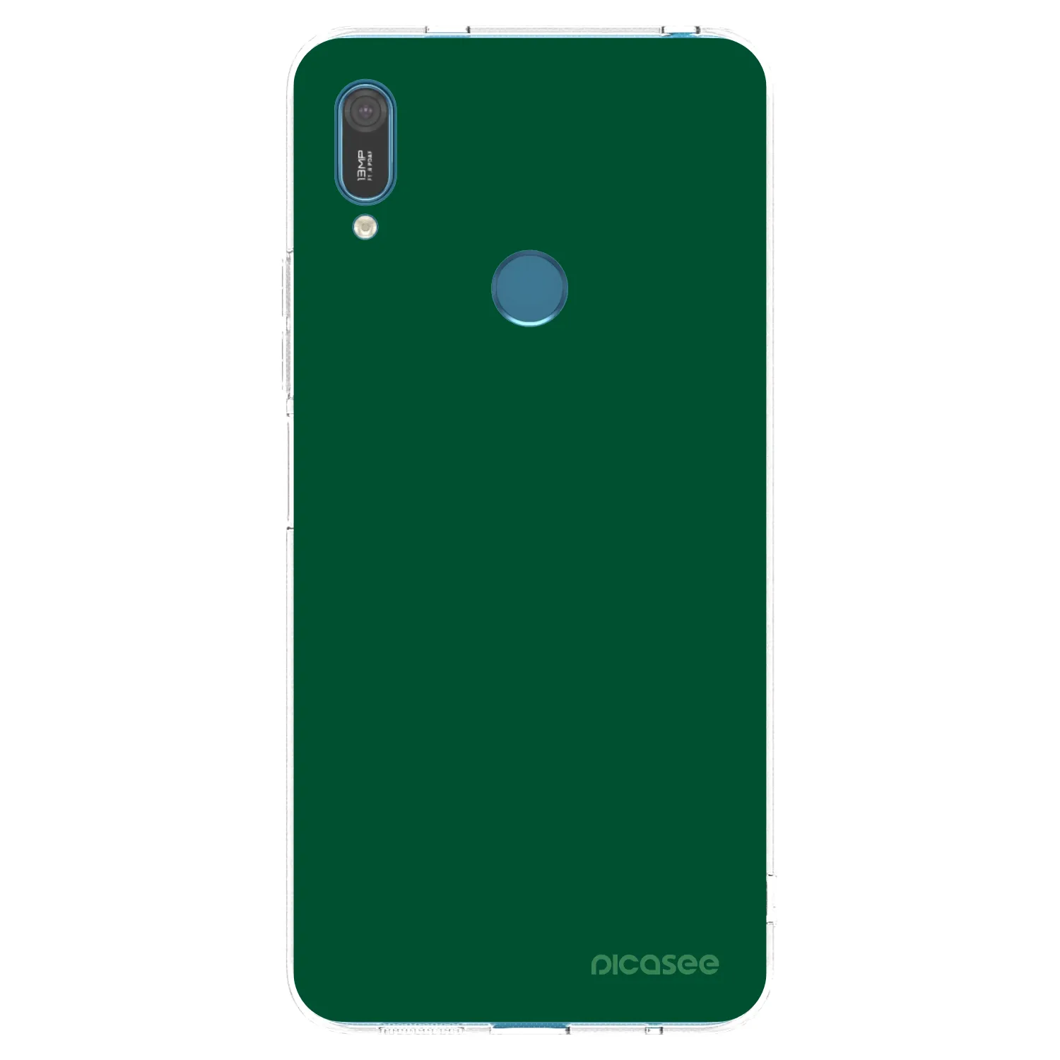 Picasee silikónový prehľadný obal pre Huawei Y7 2019 - Green Gleam