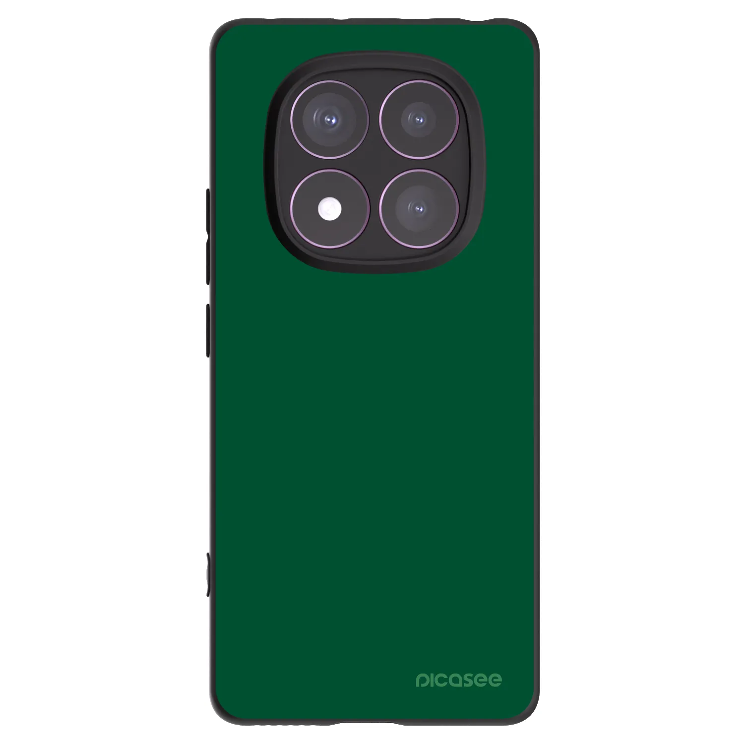 Silikónový čierny obal pre Xiaomi Redmi Note 14 Pro 4G - Green Gleam