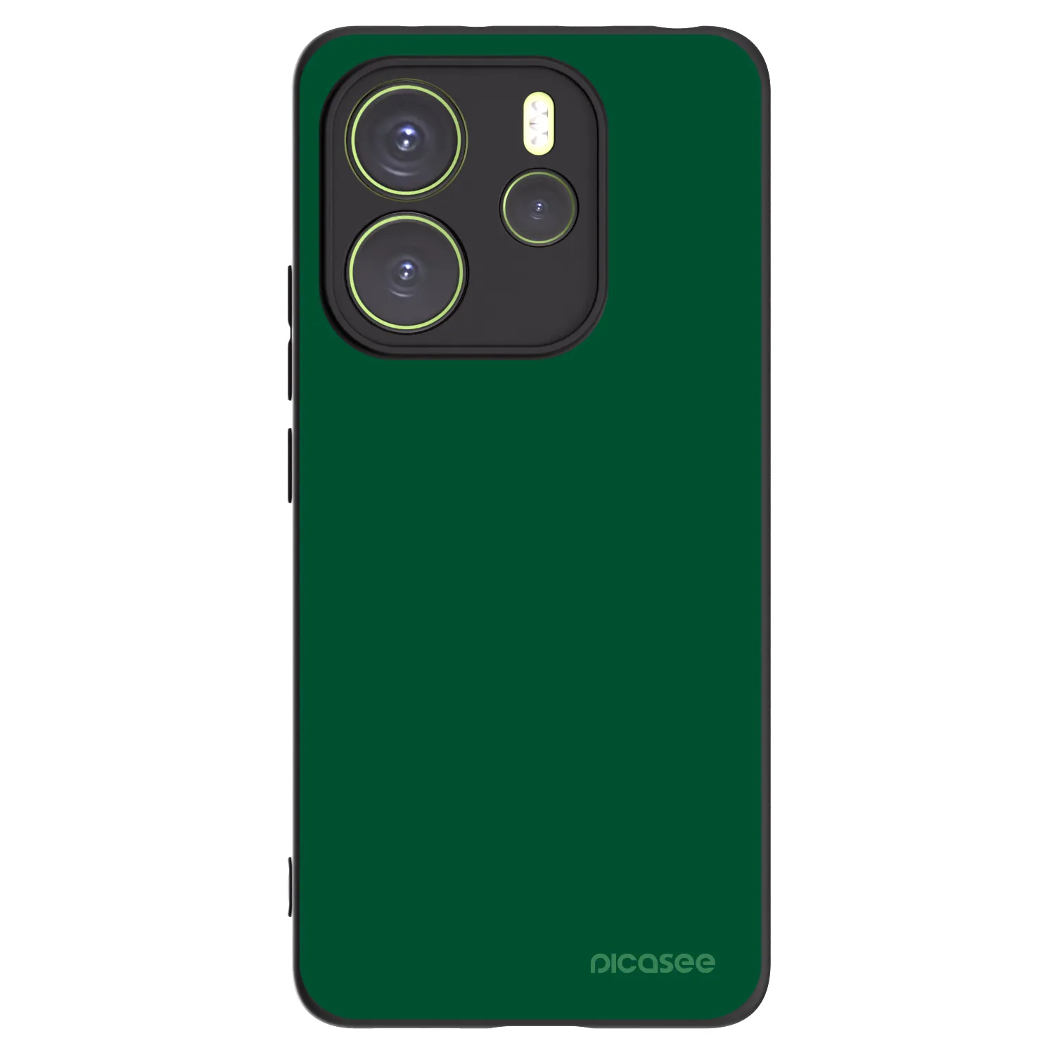Silikónový čierny obal pre Xiaomi Redmi Note 14 4G - Green Gleam