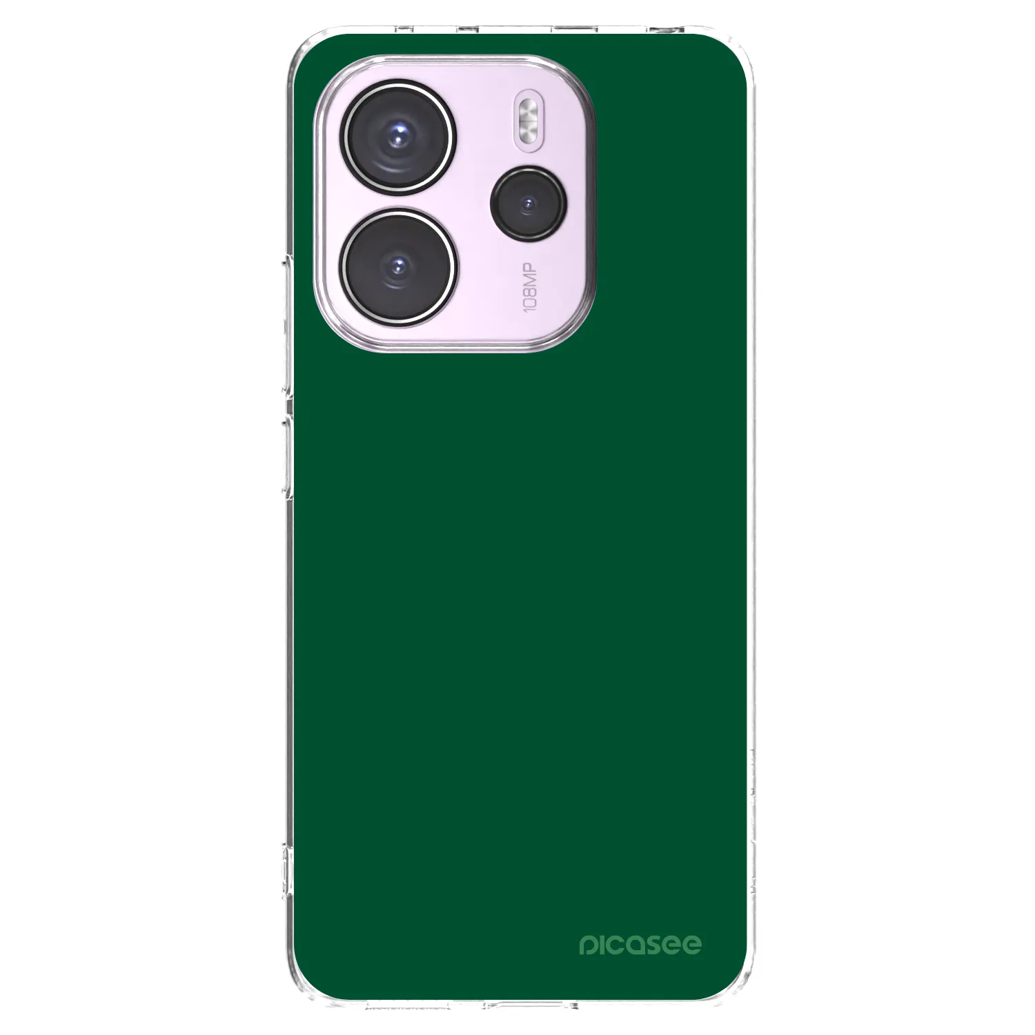 Silikónový prehľadný obal pre Xiaomi Redmi Note 14 4G - Green Gleam