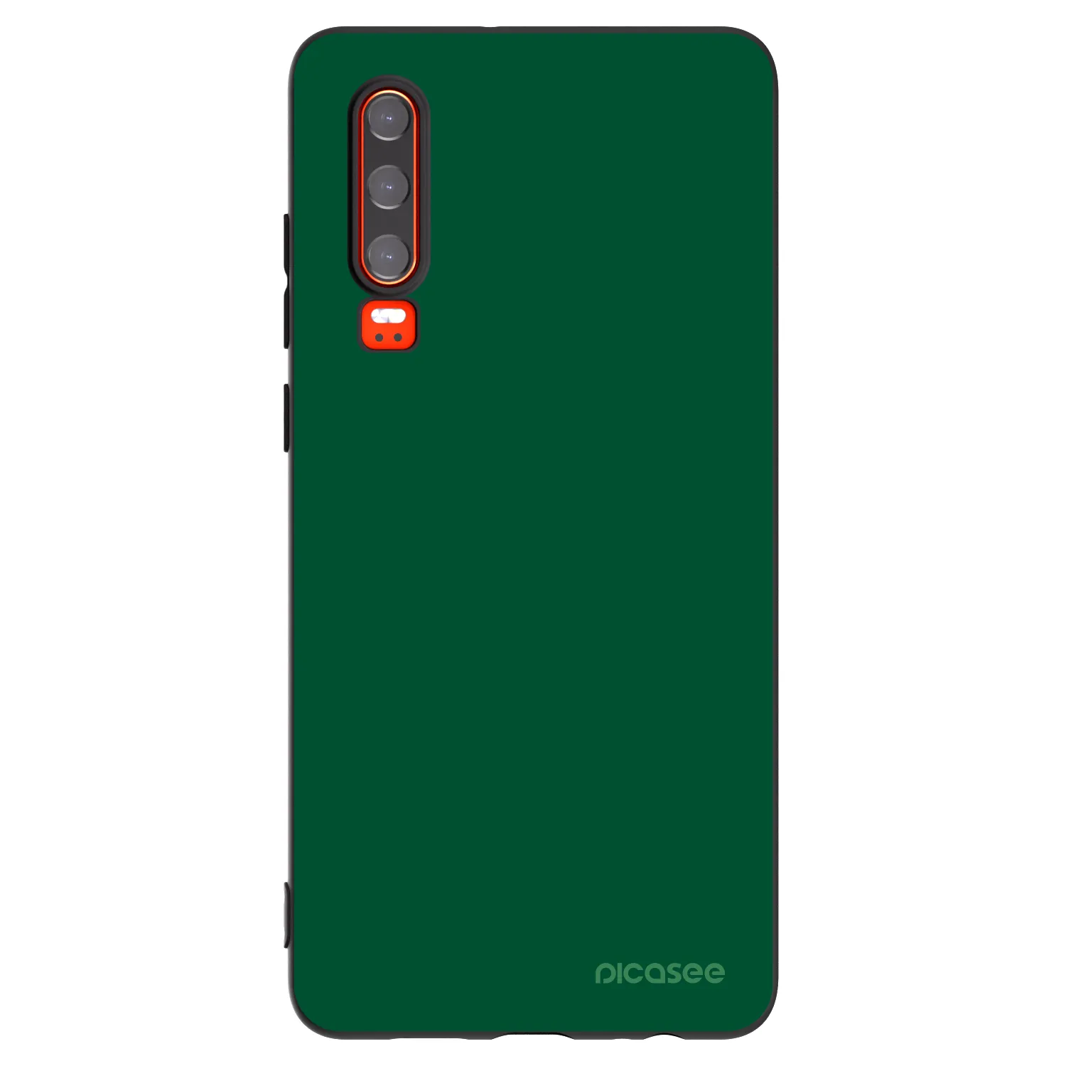 Picasee silikónový čierny obal pre Huawei P30 - Green Gleam