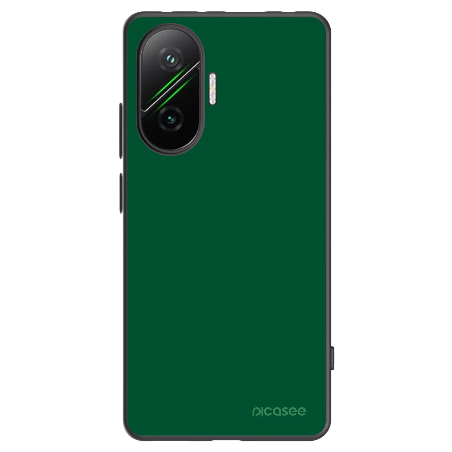 Silikónový čierny obal pre Xiaomi Poco F7 Pro 5G - Green Gleam