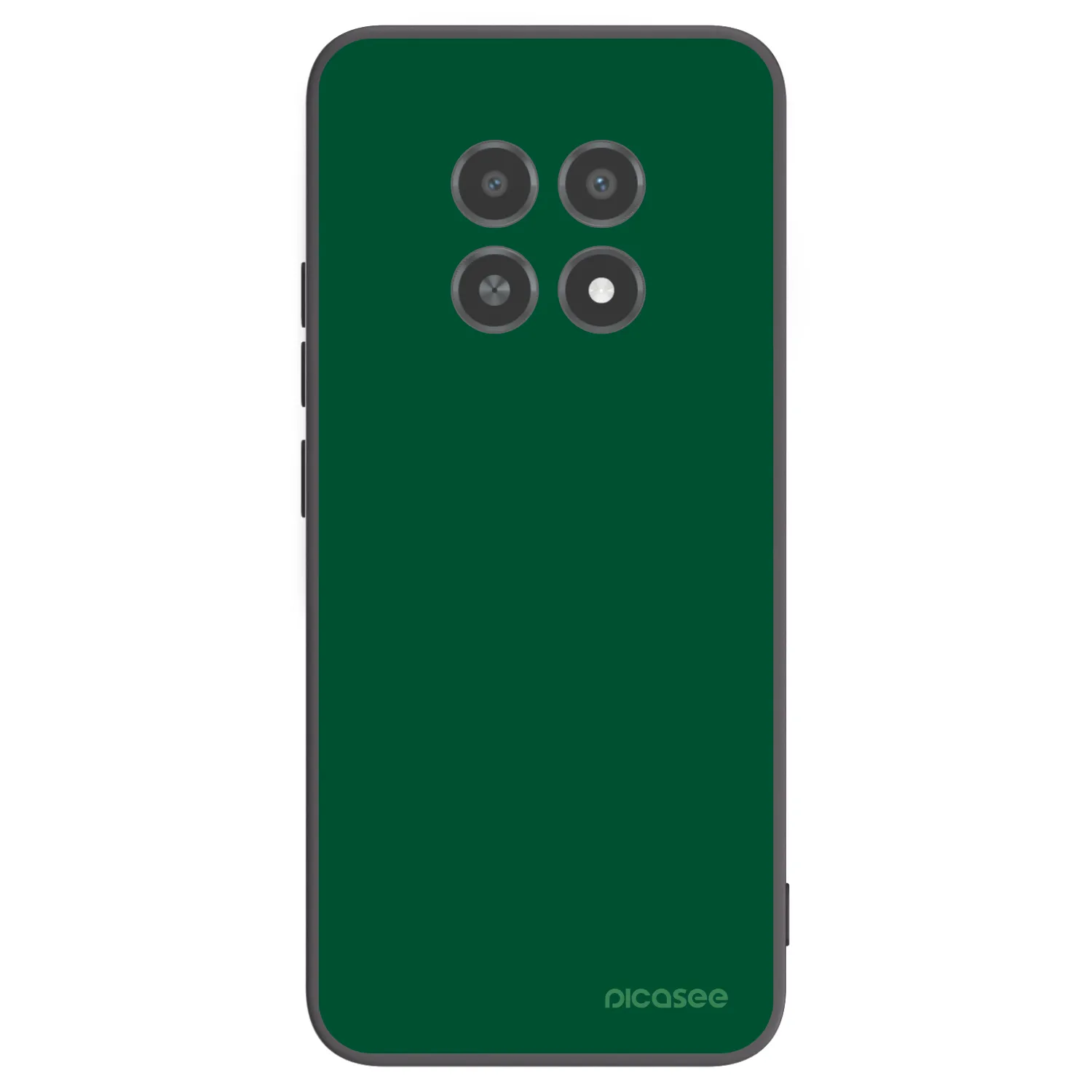 Picasee silikónový čierny obal pre Realme 12X - Green Gleam
