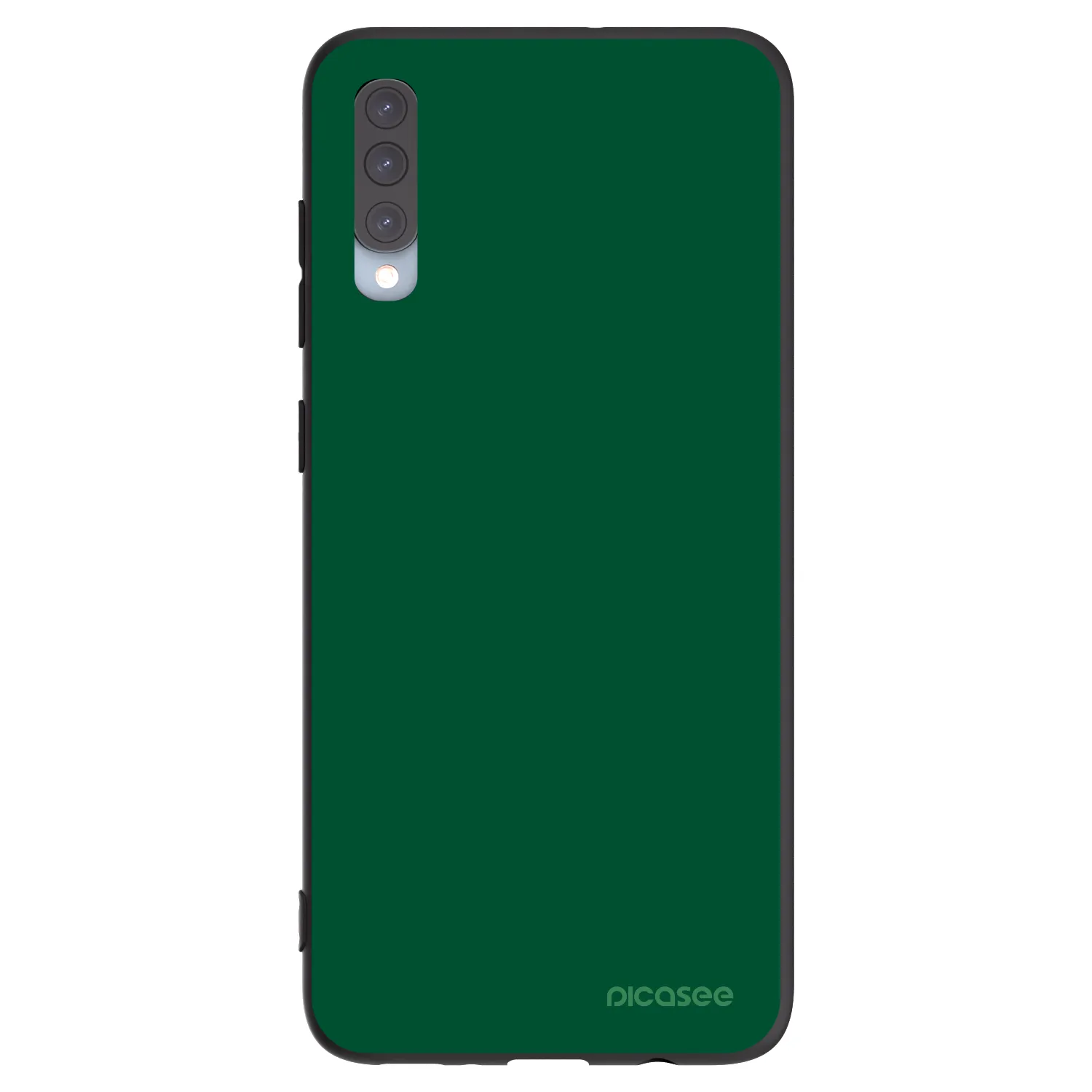 Picasee silikónový čierny obal pre Samsung Galaxy A70 A705F - Green Gleam