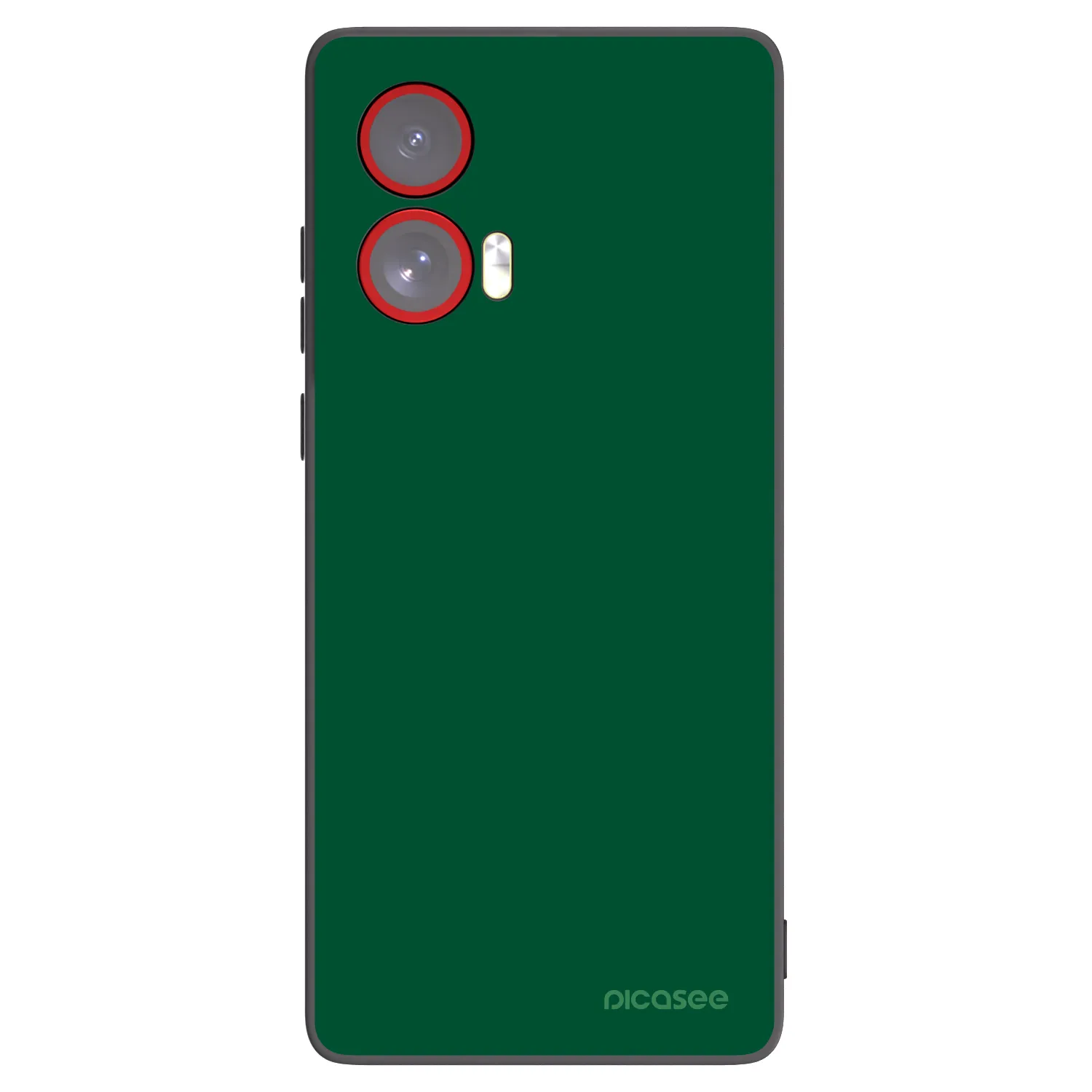 Silikónový čierny obal pre Motorola Edge 50 Fusion - Green Gleam