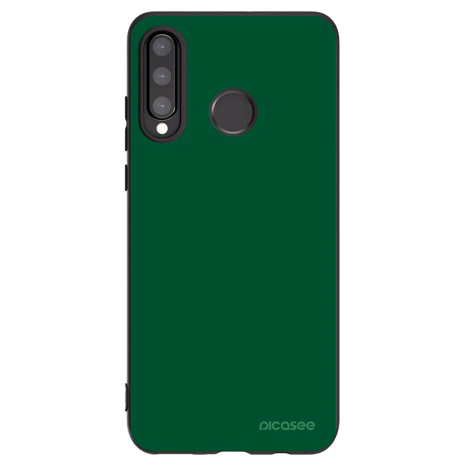 Picasee silikónový čierny obal pre Huawei P30 Lite - Green Gleam