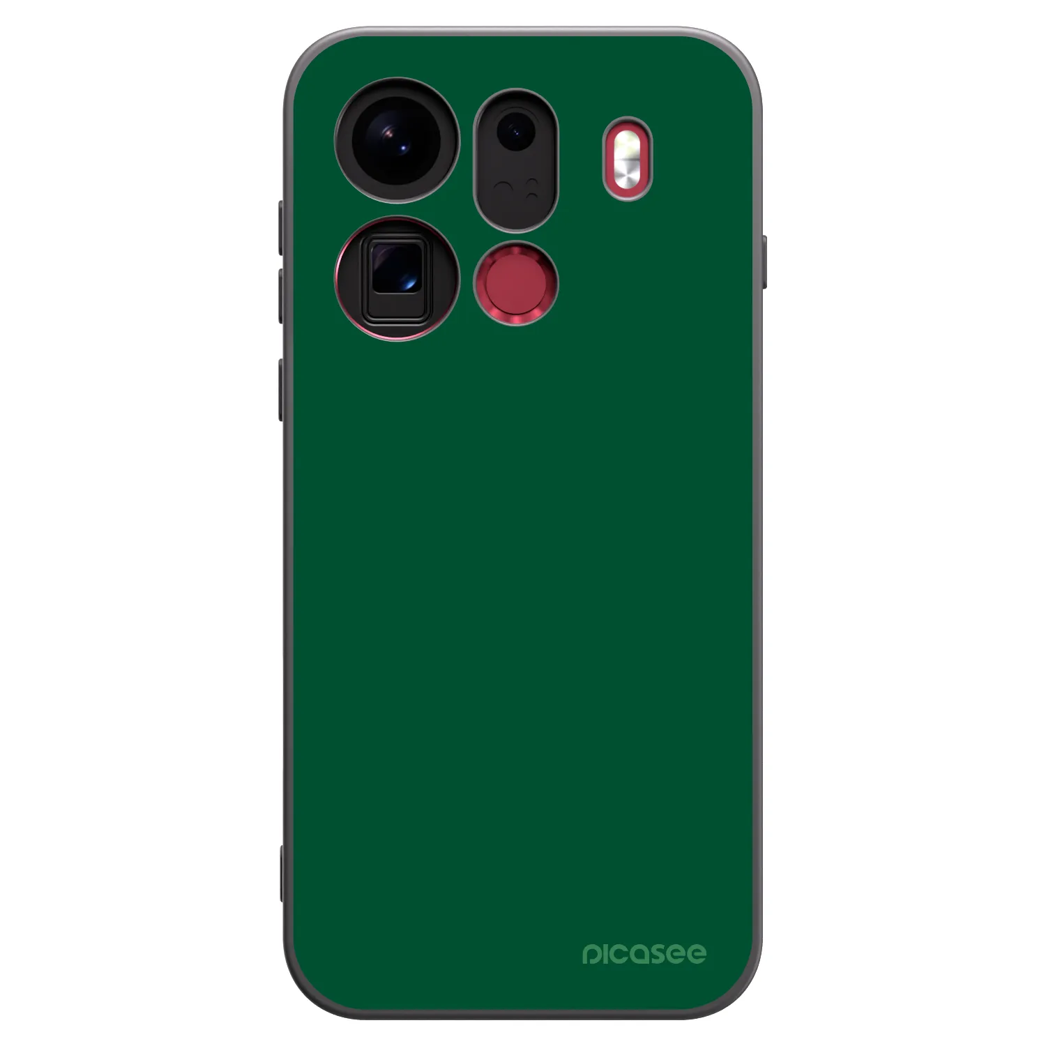 Picasee silikónový čierny obal pre OPPO Find X9 Pro - Green Gleam