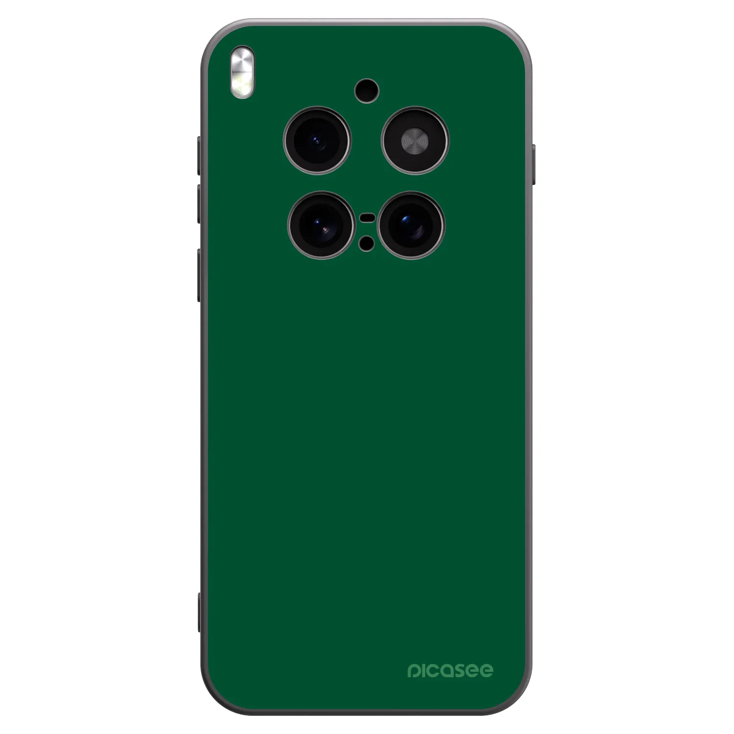 Picasee silikónový čierny obal pre Vivo X300 Pro - Green Gleam