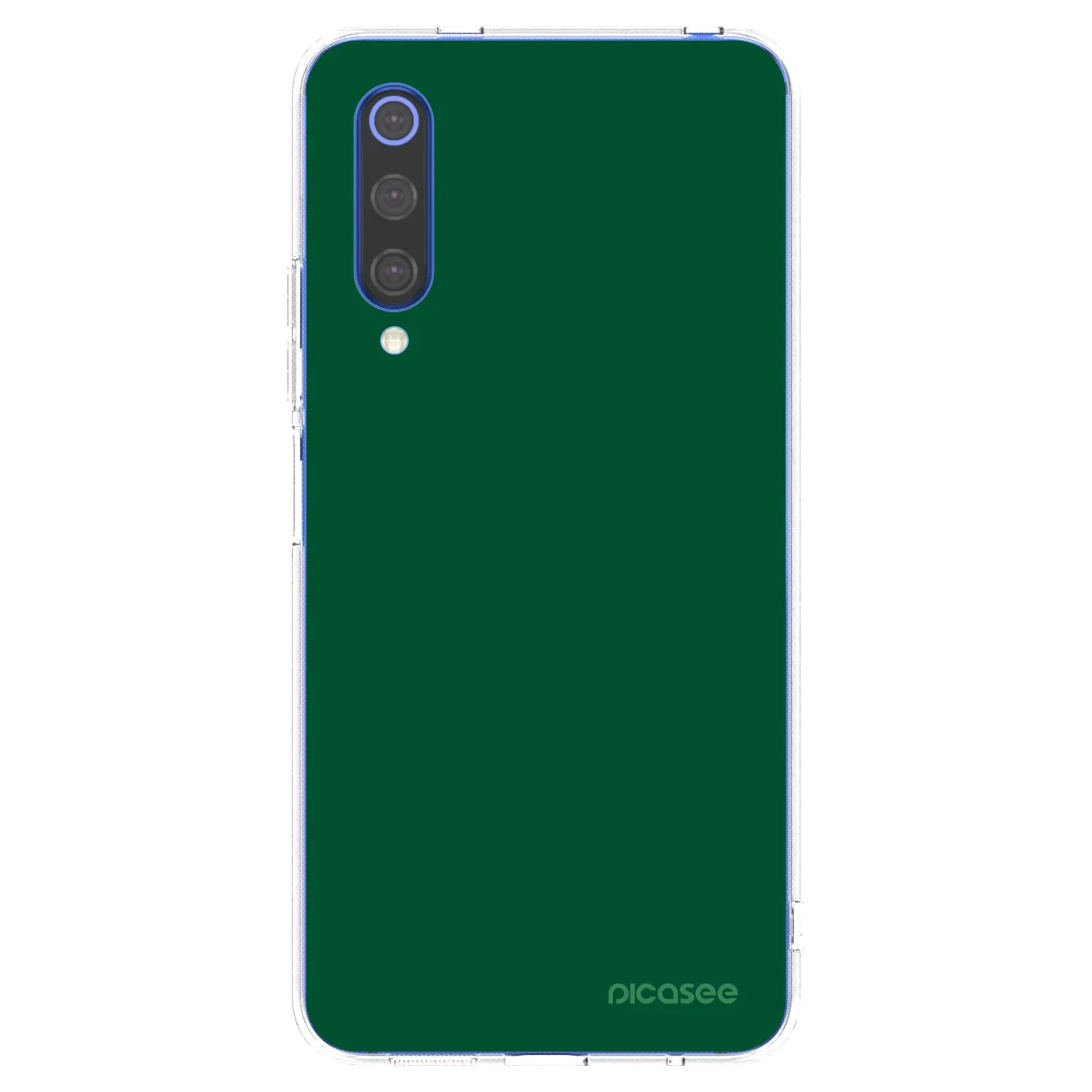 Picasee silikónový prehľadný obal pre Xiaomi Mi 9 SE - Green Gleam