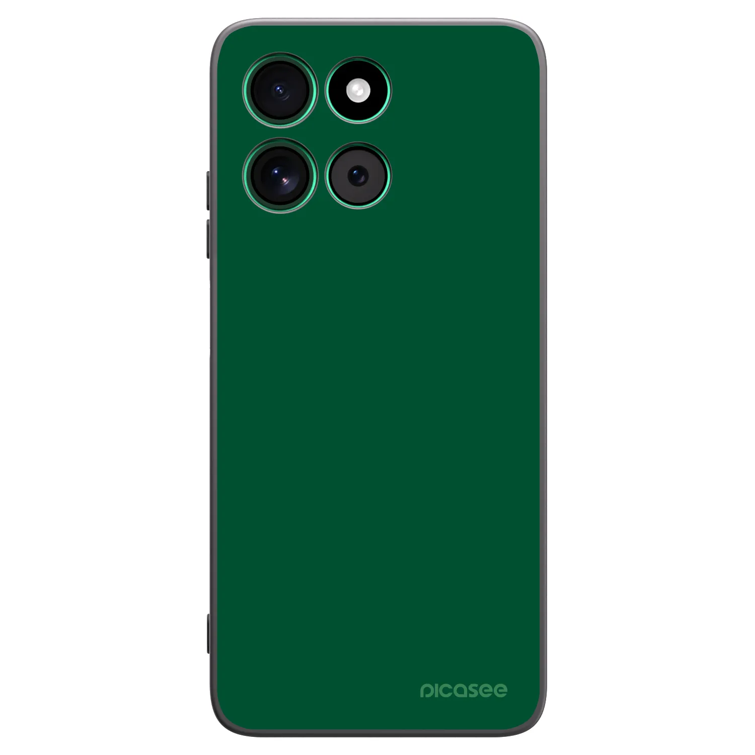 Picasee silikónový čierny obal pre Motorola Moto G57 Power - Green Gleam