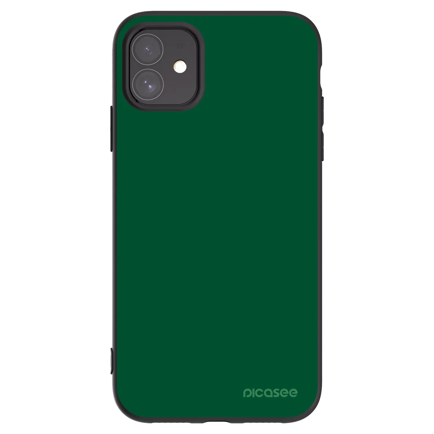 Picasee silikónový čierny obal pre Apple iPhone 11 - Green Gleam