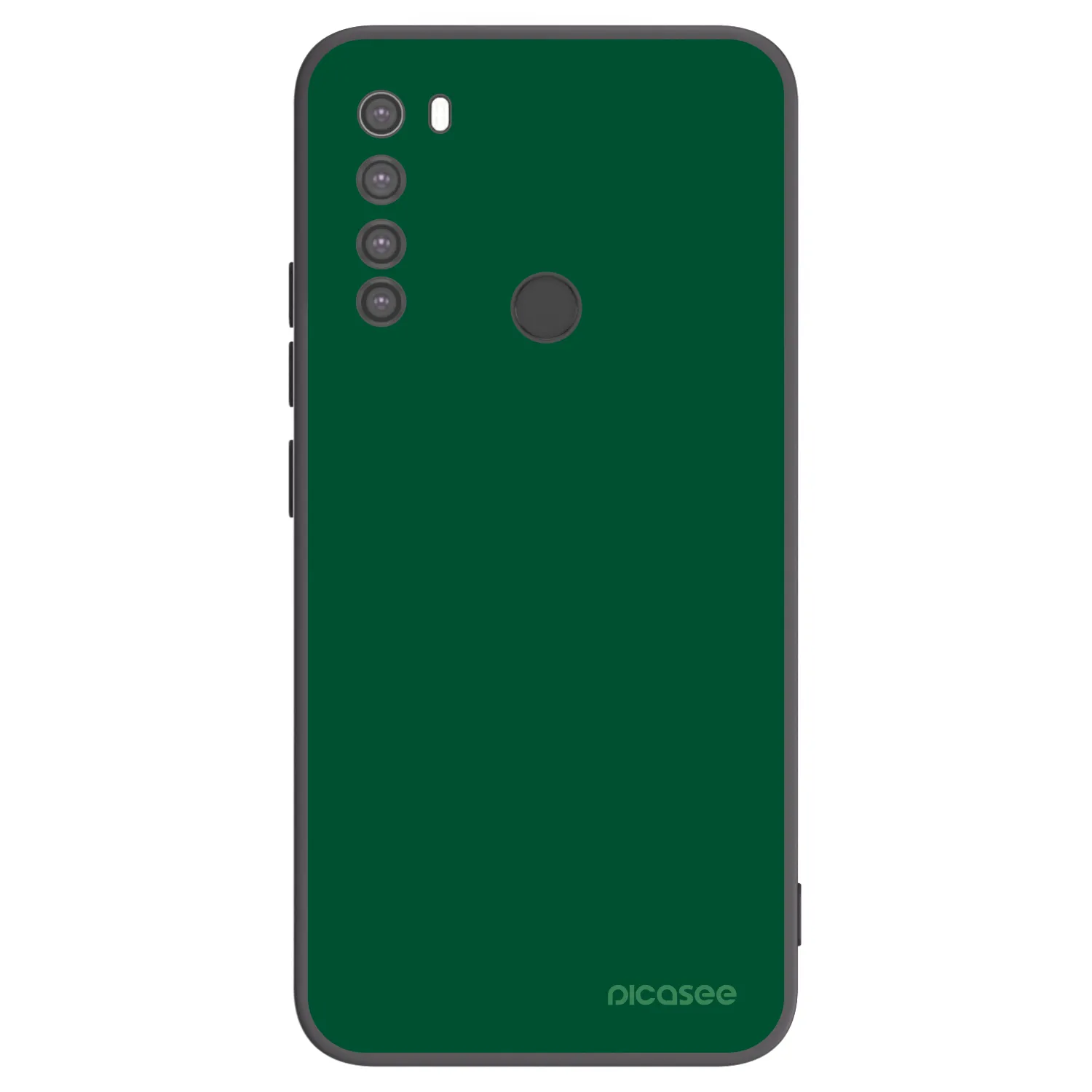 Picasee silikónový čierny obal pre Xiaomi Redmi Note 8 - Green Gleam
