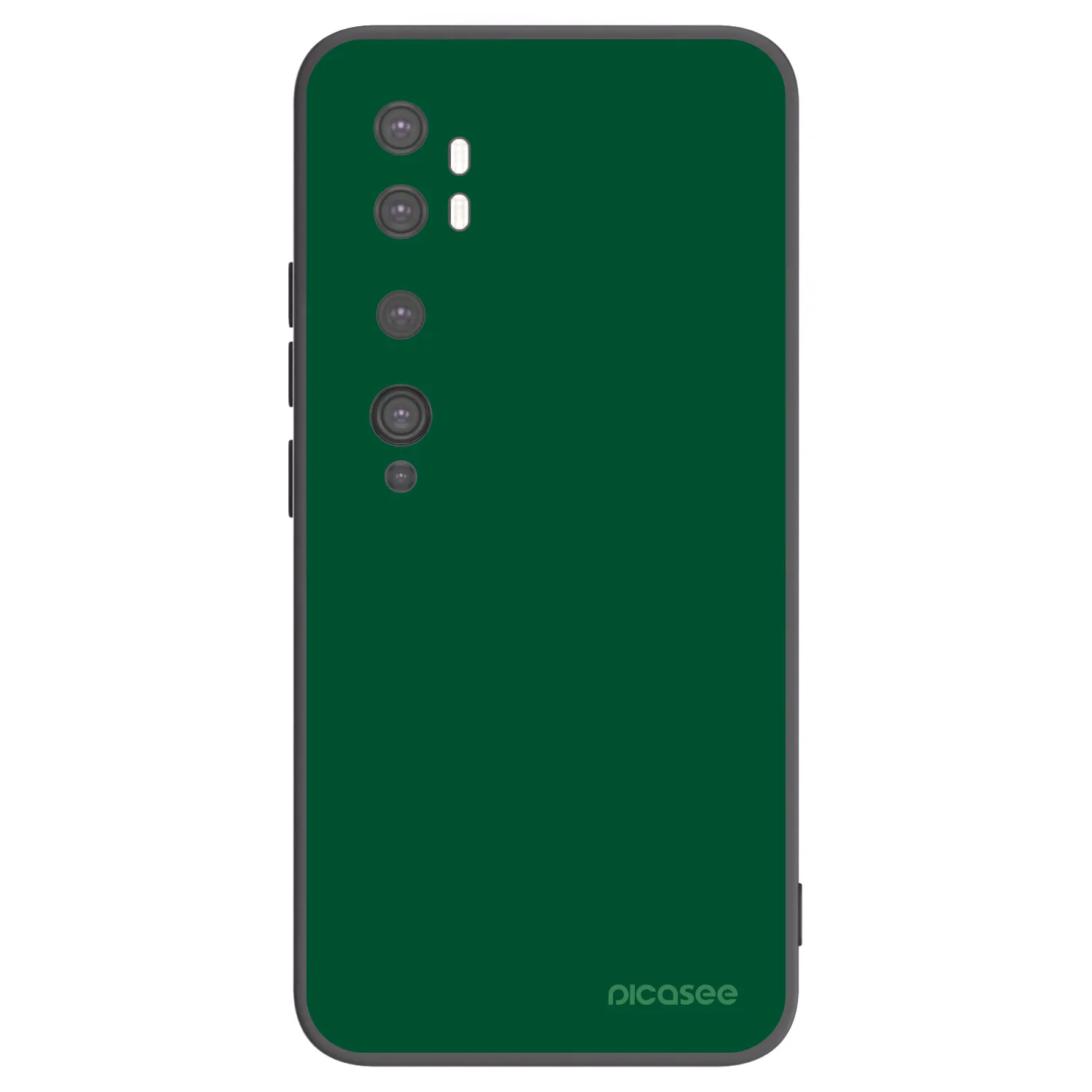 Picasee silikónový čierny obal pre Xiaomi Mi Note 10 (Pro) - Green Gleam