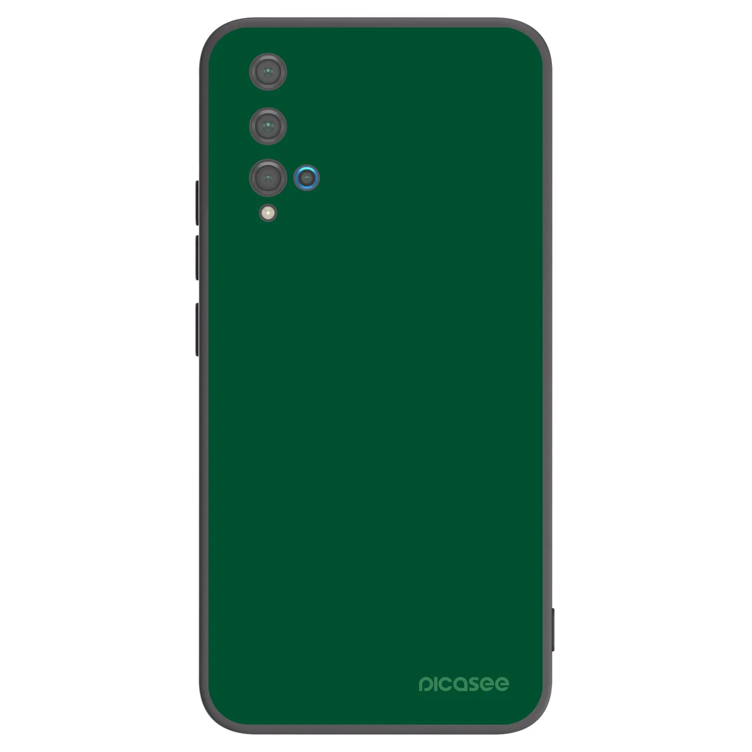 Picasee silikónový čierny obal pre Huawei Nova 5T - Green Gleam