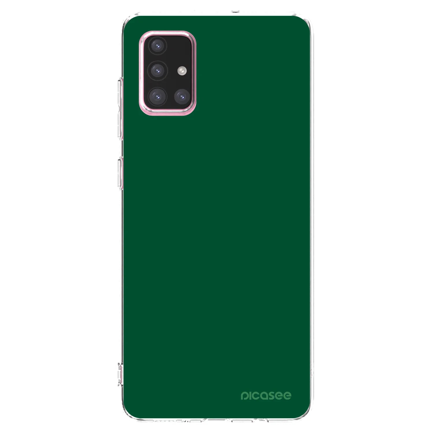 Picasee silikónový prehľadný obal pre Samsung Galaxy A71 A715F - Green Gleam