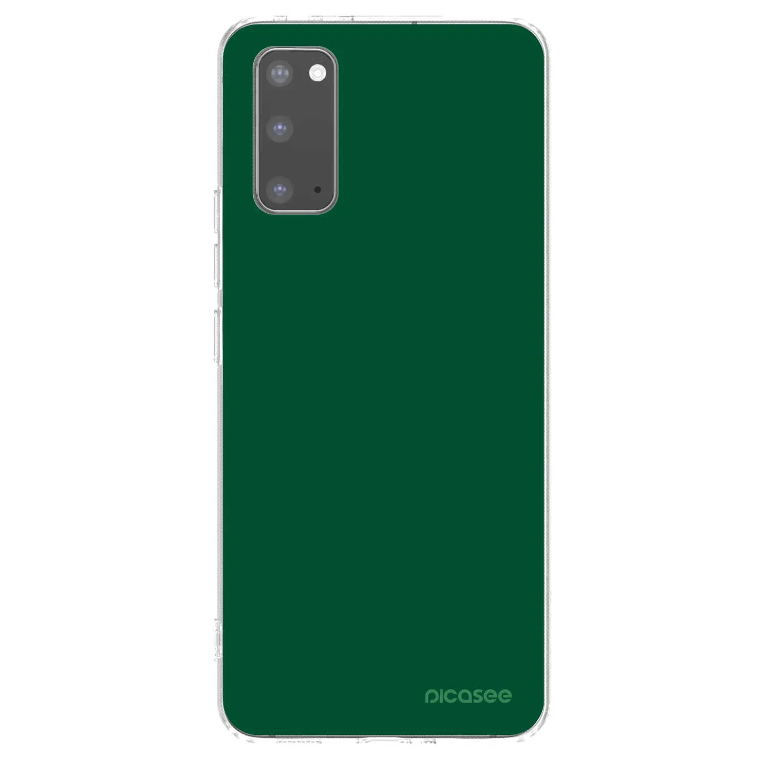 Picasee silikónový prehľadný obal pre Samsung Galaxy S20 G980F - Green Gleam