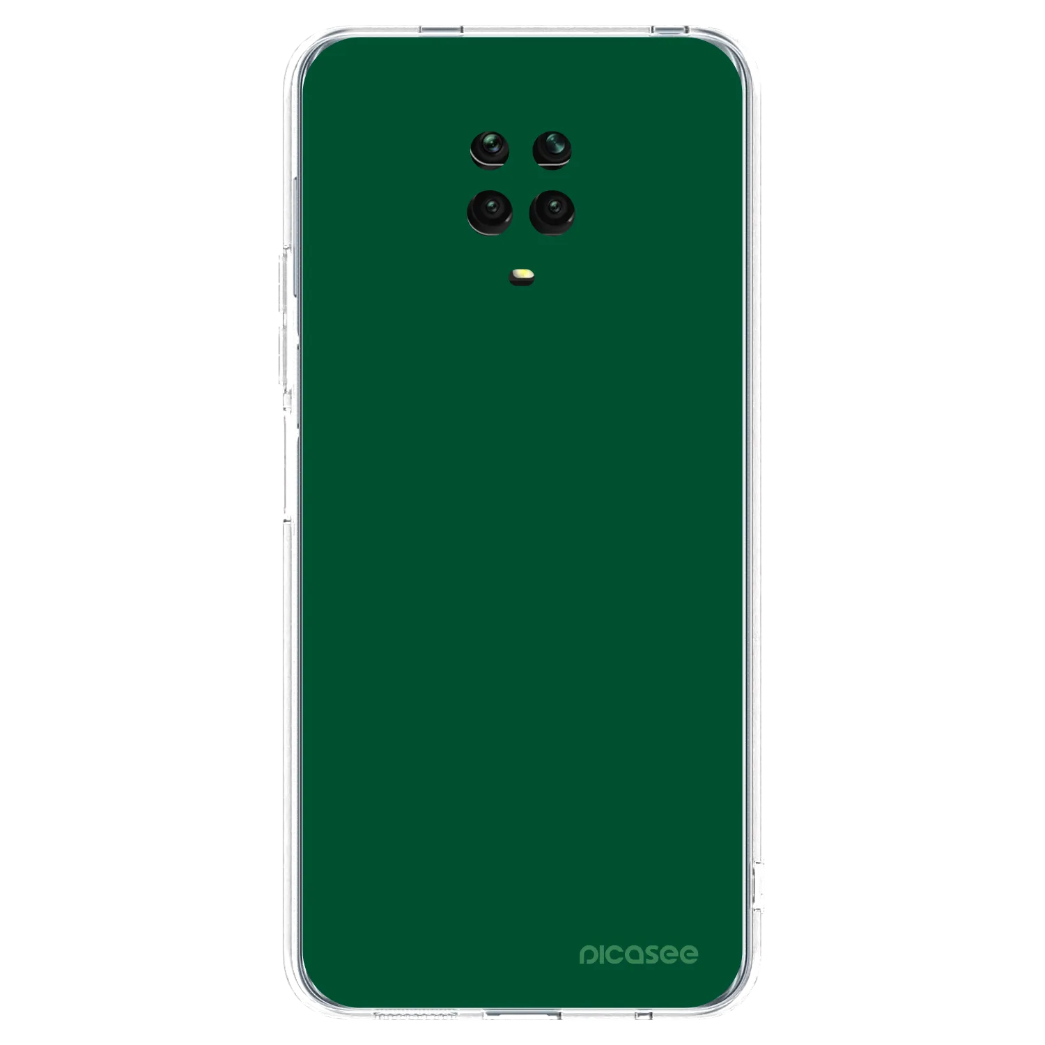 Picasee silikónový prehľadný obal pre Xiaomi Redmi Note 9 Pro - Green Gleam