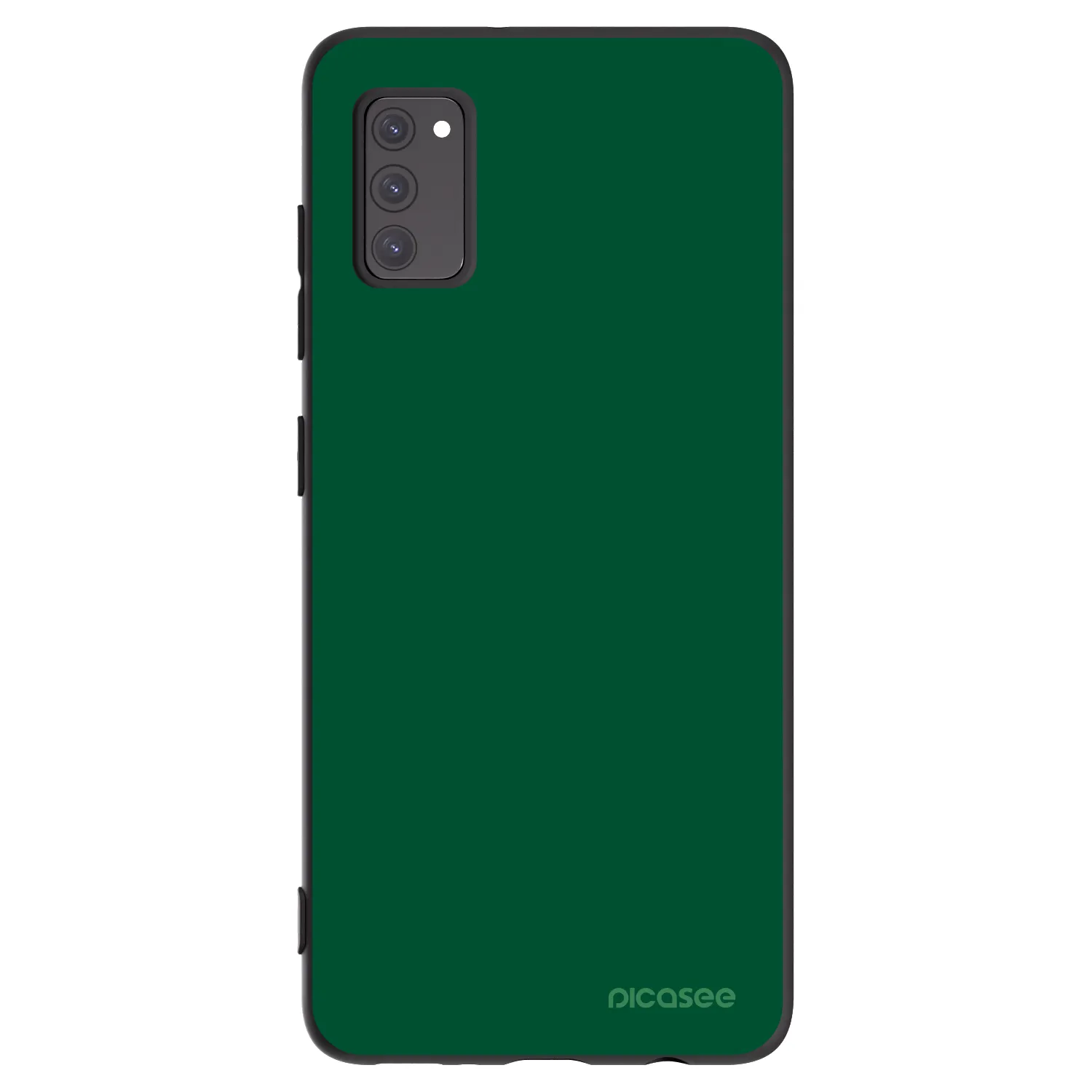 Picasee silikónový čierny obal pre Samsung Galaxy A41 A415F - Green Gleam