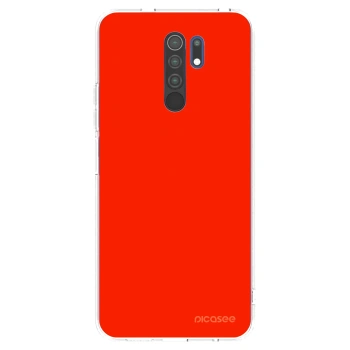 Picasee silikónový prehľadný obal pre Xiaomi Redmi 9 - Maranello Red